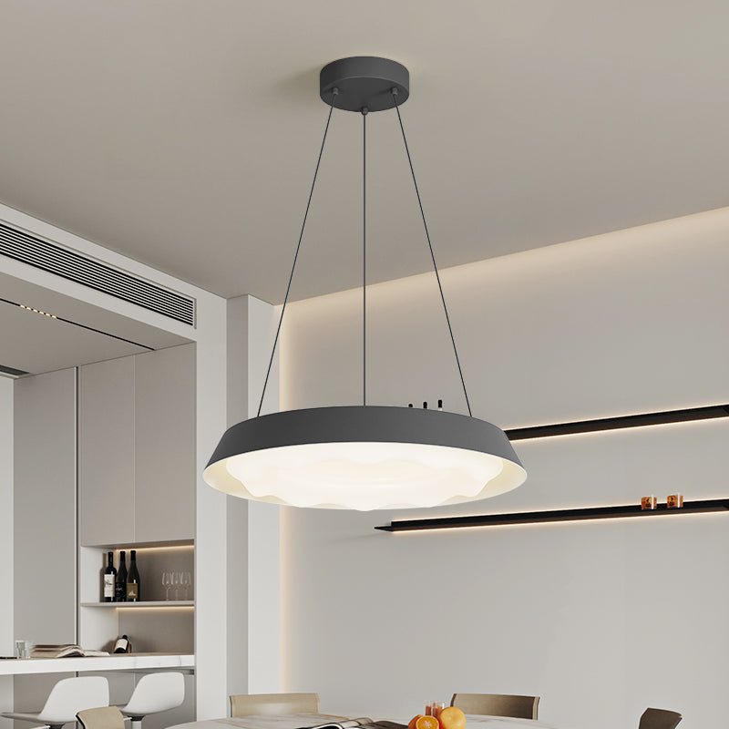 Vadoror zeitgenössische minimalistische Pendelleuchte mit Wellenmuster