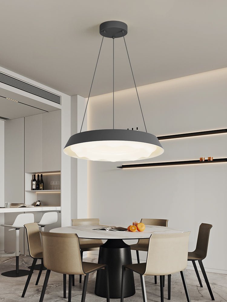 Vadoror zeitgenössische minimalistische Pendelleuchte mit Wellenmuster
