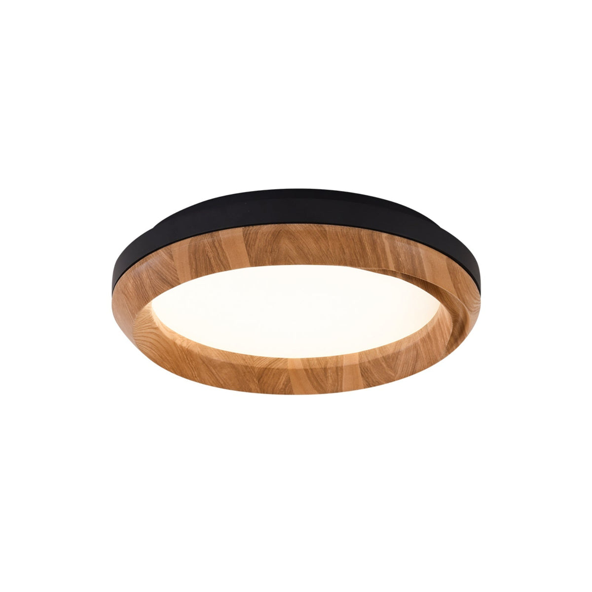 Aurdoreth zeitgenössische minimalistische Deckenleuchte aus Holz mit Wellenoptik