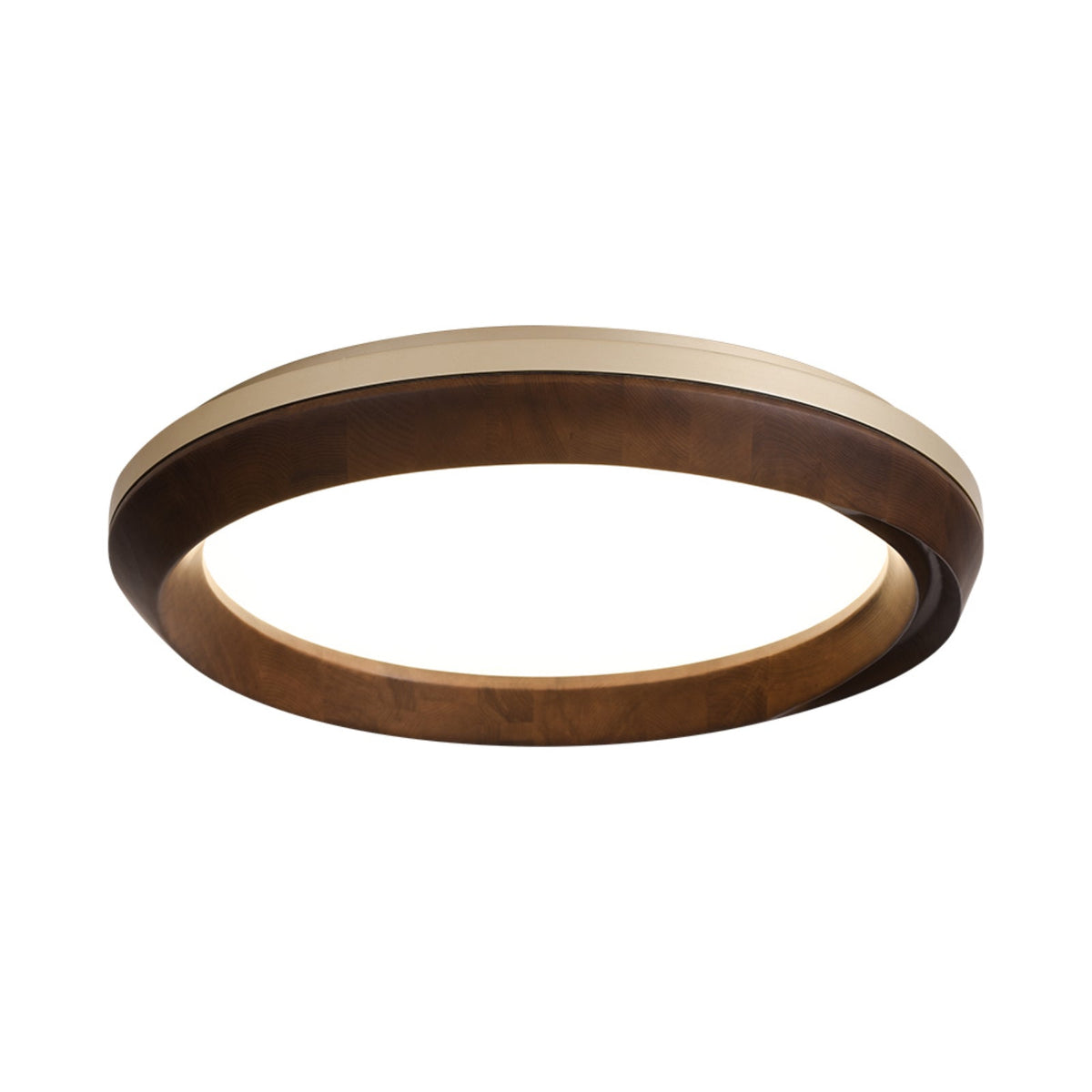Aurdoreth zeitgenössische minimalistische Deckenleuchte aus Holz mit Wellenoptik