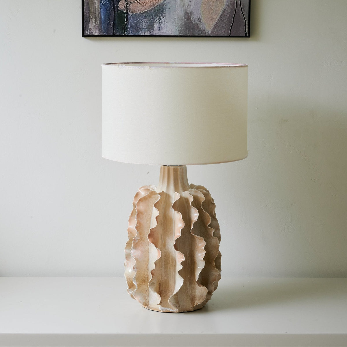 Charles luxuriöse Keramik-Tischlampe