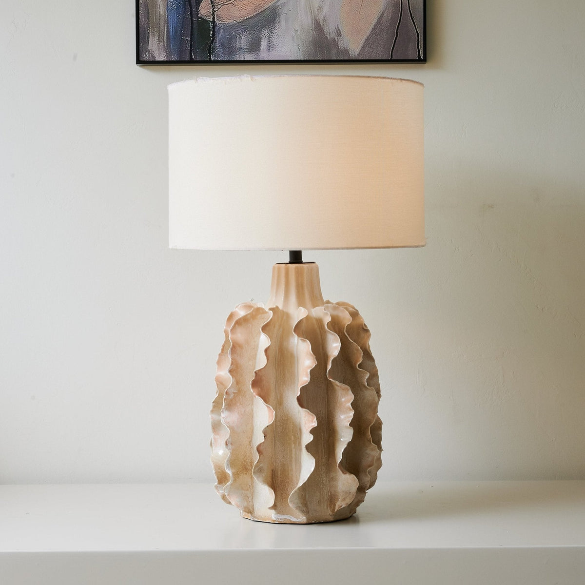 Charles luxuriöse Keramik-Tischlampe