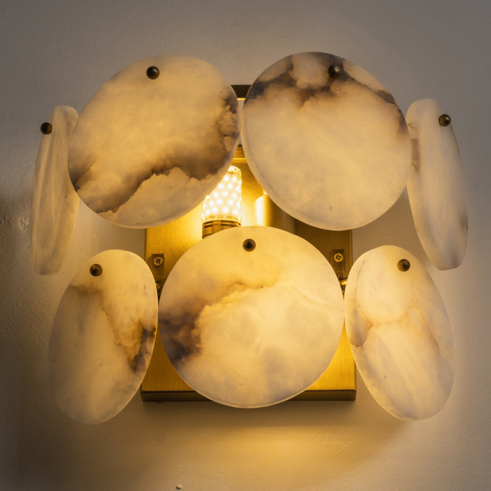 Nivivaya Alabaster Wandleuchte