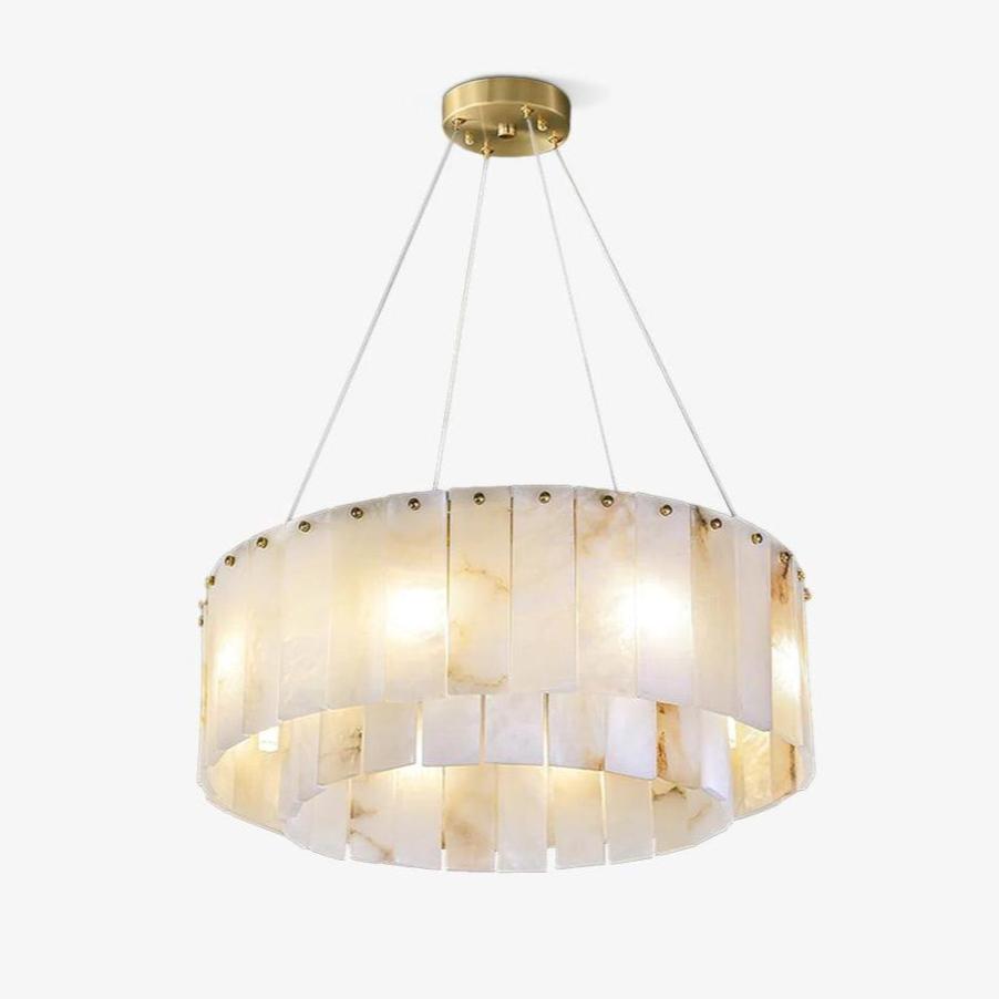 Dovin Alabaster runde Pendelleuchte