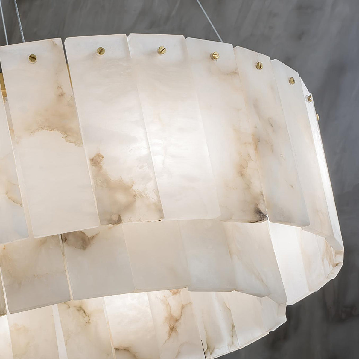 Dovin Alabaster runde Pendelleuchte