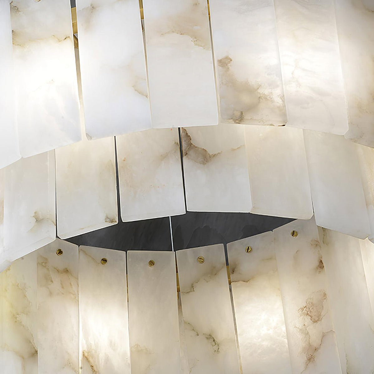 Dovin Alabaster runde Pendelleuchte