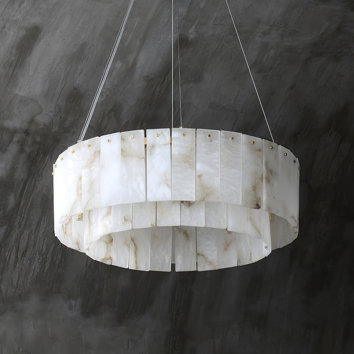 Dovin Alabaster runde Pendelleuchte