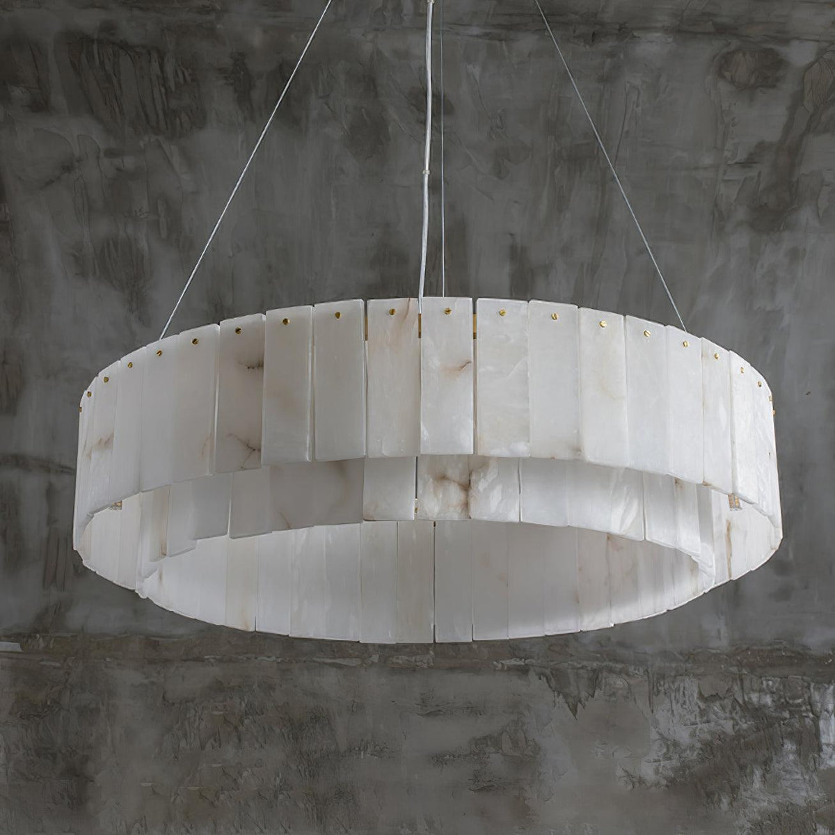 Dovin Alabaster runde Pendelleuchte
