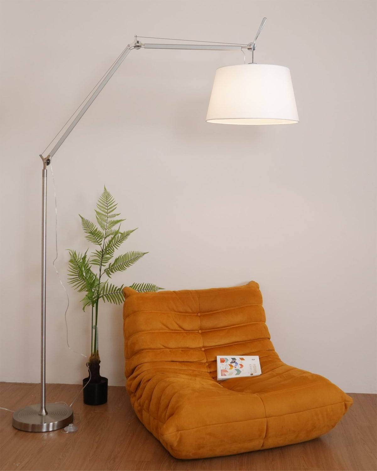 Ciroce Stoff-Industrie-Stehleuchte für Wohnzimmer | Cielum