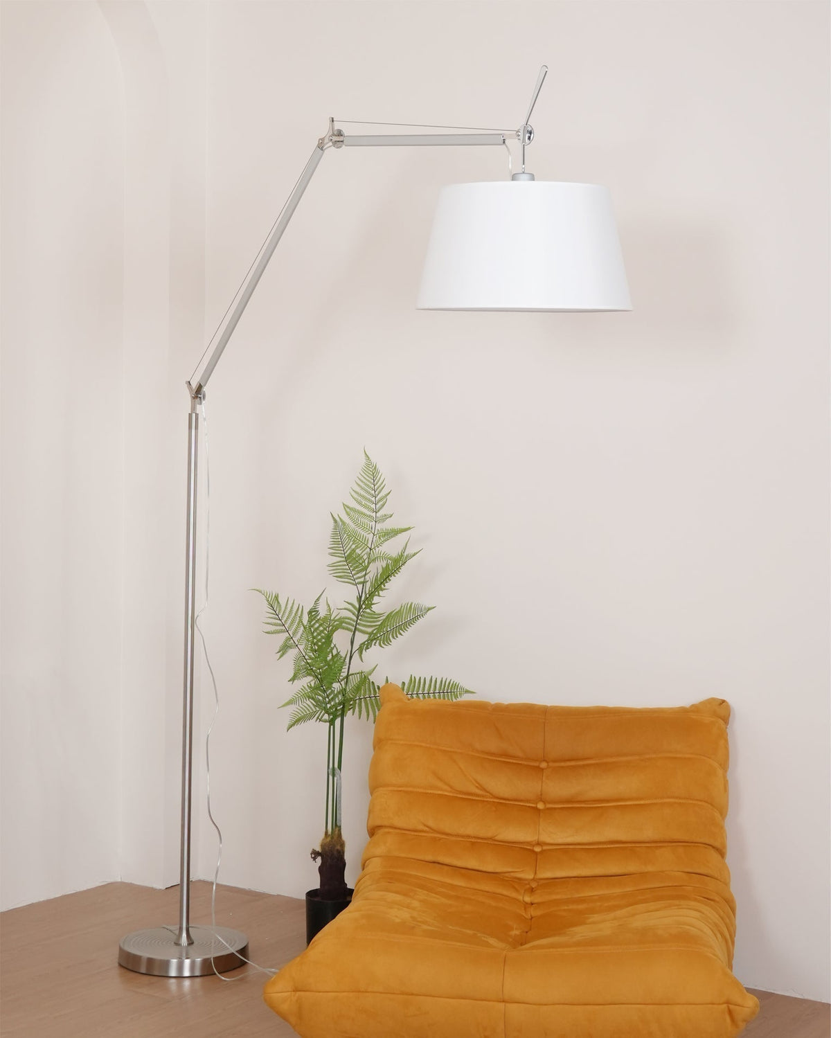 Ciroce Stoff-Industrie-Stehleuchte für Wohnzimmer | Cielum