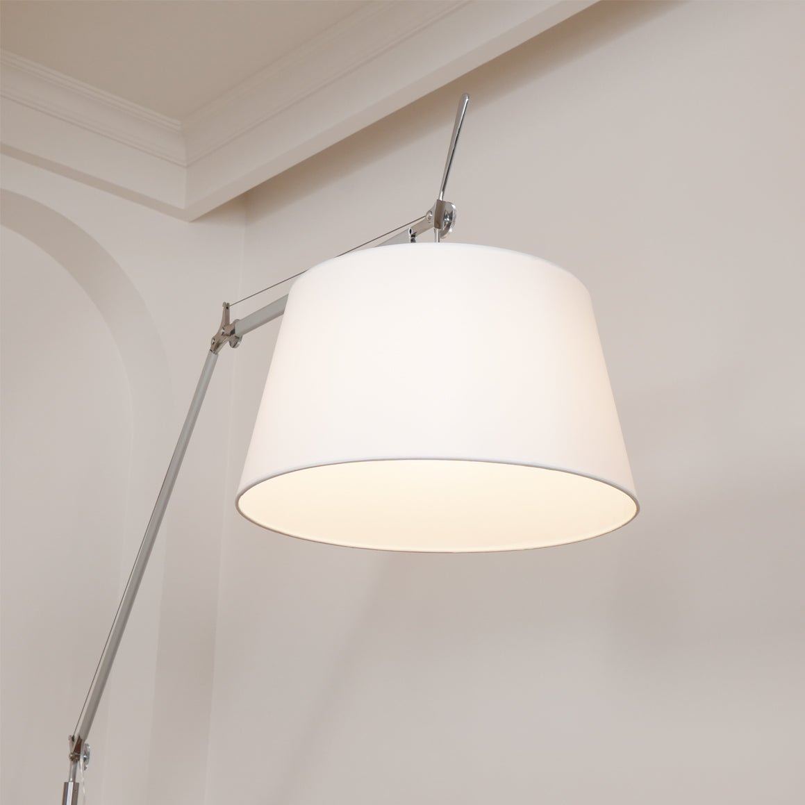 Ciroce Stoff-Industrie-Stehleuchte für Wohnzimmer | Cielum