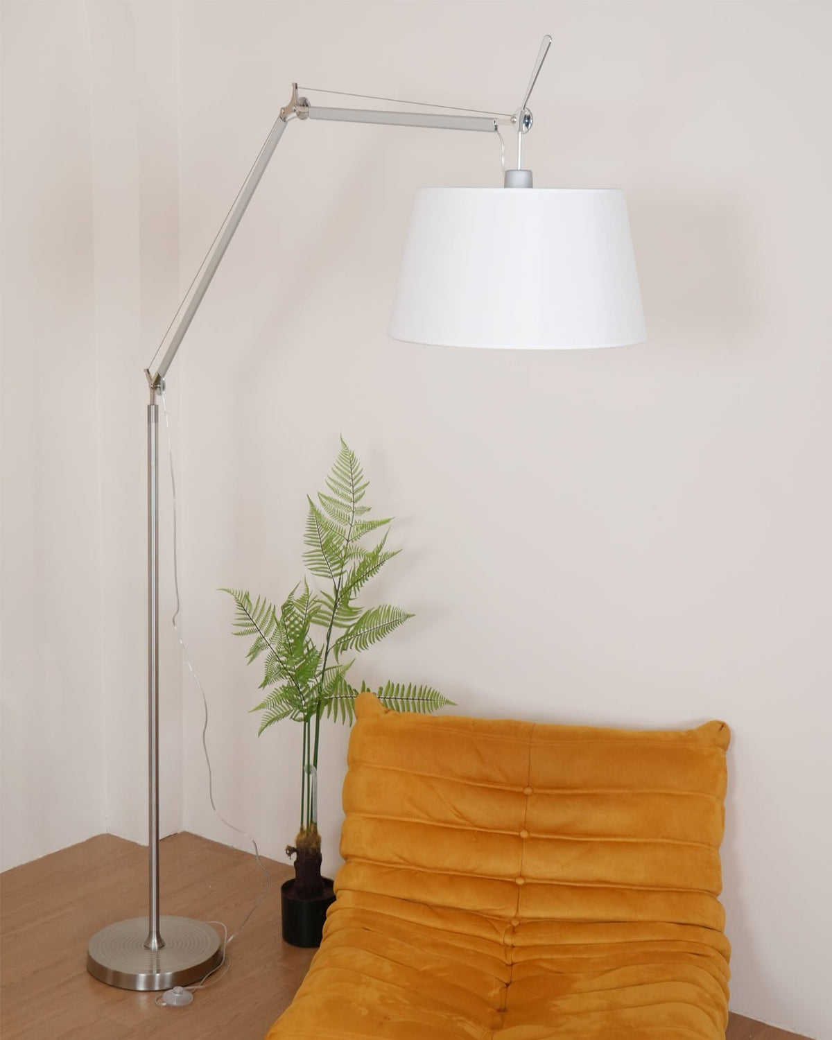 Ciroce Stoff-Industrie-Stehleuchte für Wohnzimmer | Cielum