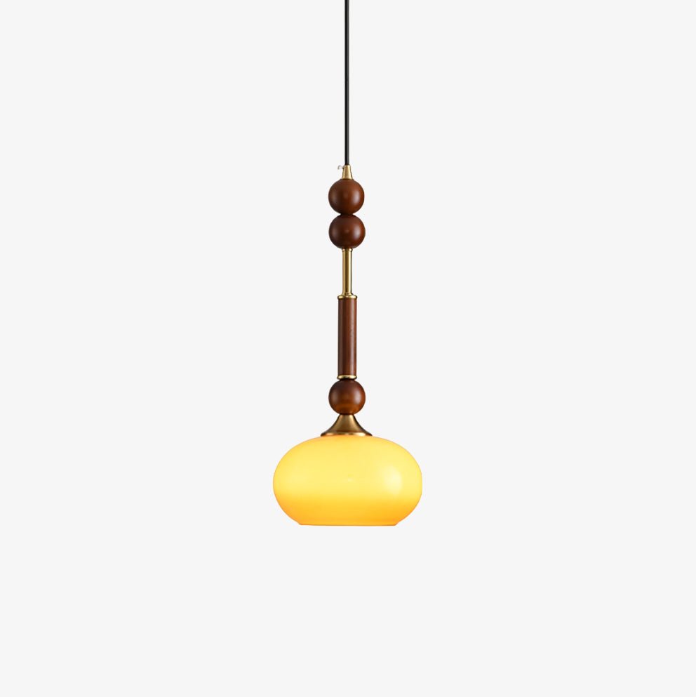 Yovelis Vintage Holz-Pendelleuchte