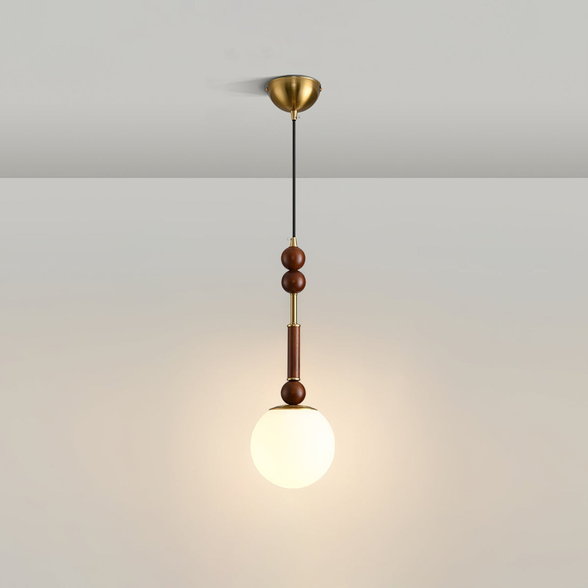 Yovelis Vintage Holz-Pendelleuchte
