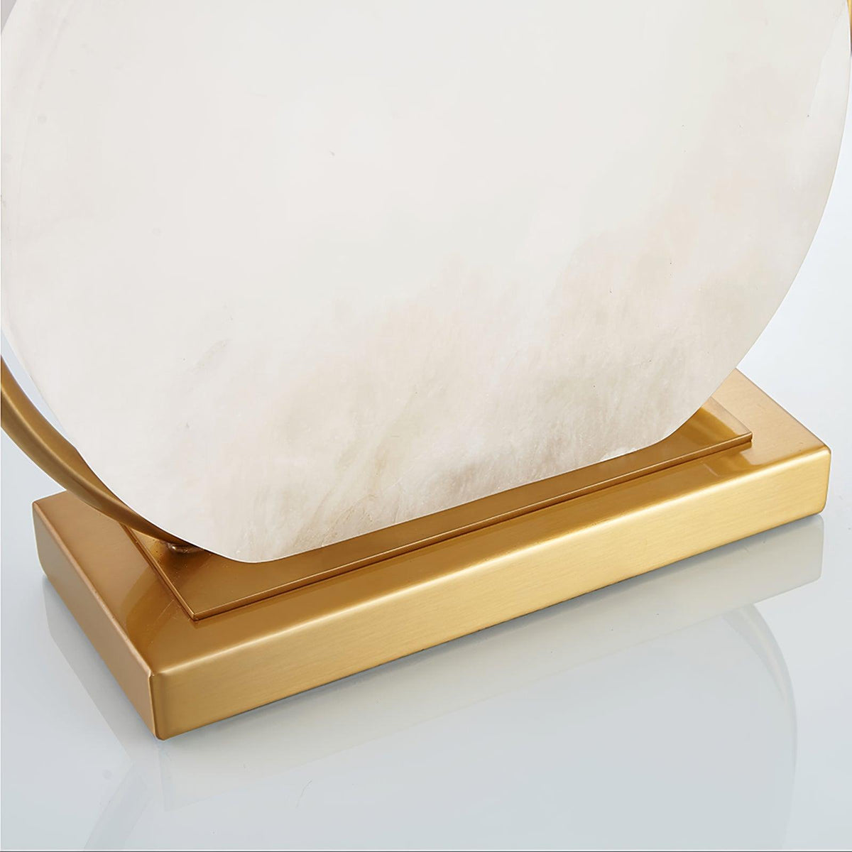 Cirilina Ring Base Alabaster Tischleuchte