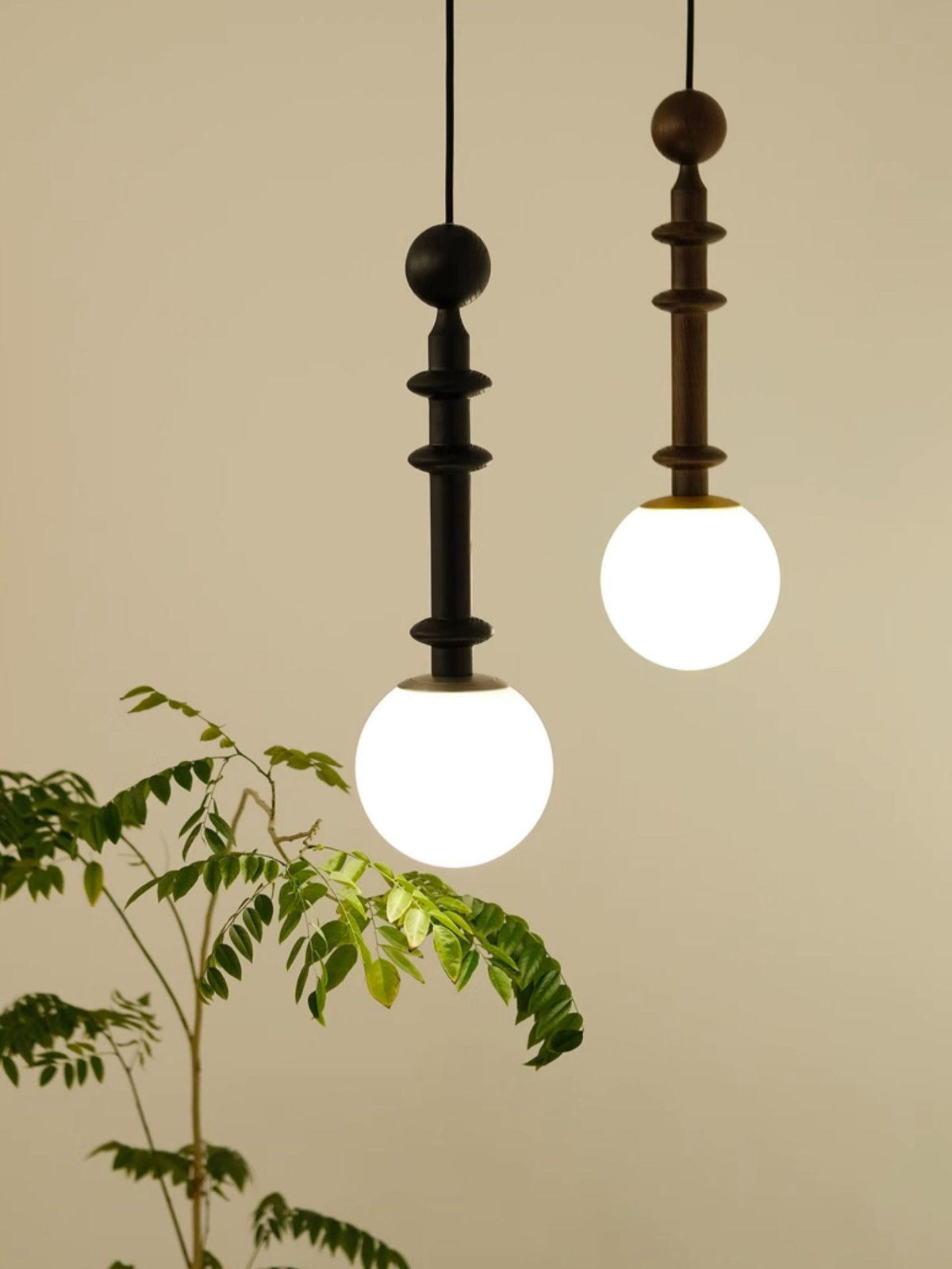 Barvel Pendelleuchte aus Holz im Industrie-Stil