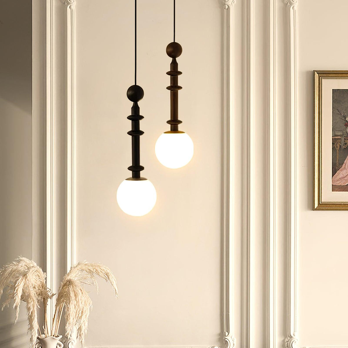 Barvel Pendelleuchte aus Holz im Industrie-Stil
