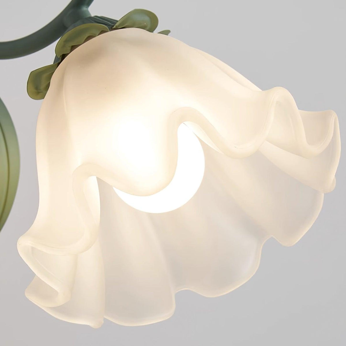 Wandleuchte Vintage Blumenmuster aus Glas für Schlafzimmer und Wohnzimmer
