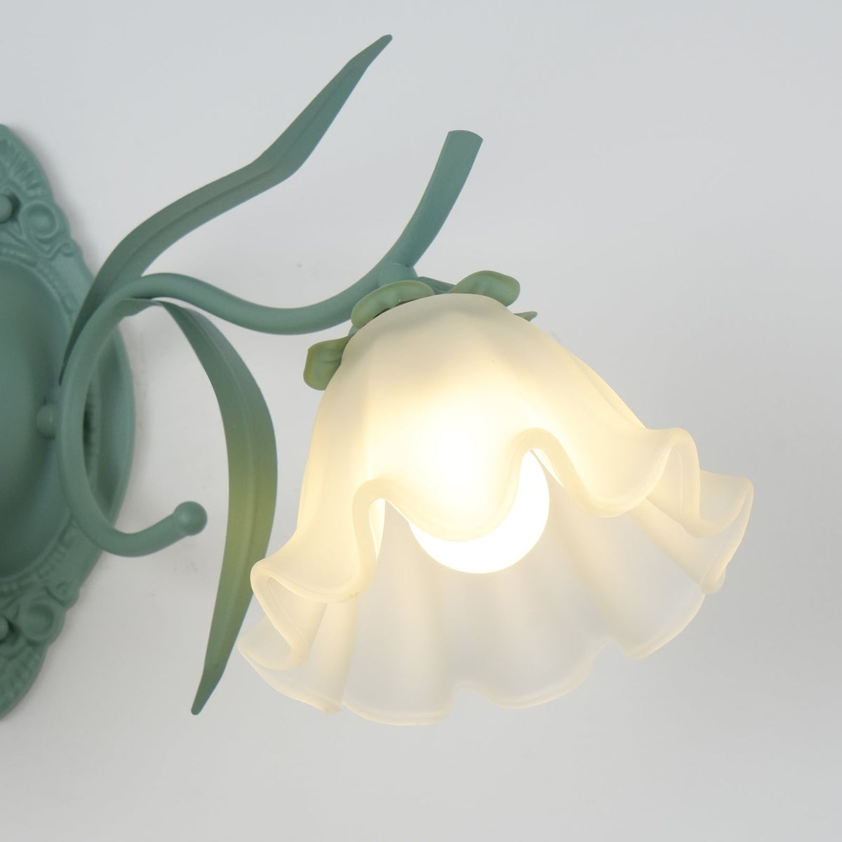 Oly Premium zeitgenössische Kunst-Wandleuchte aus flarem Glas