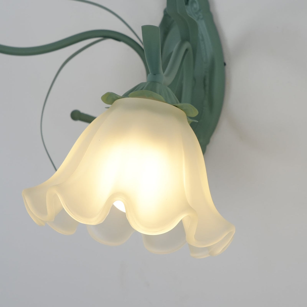 Oly Premium zeitgenössische Kunst-Wandleuchte aus flarem Glas