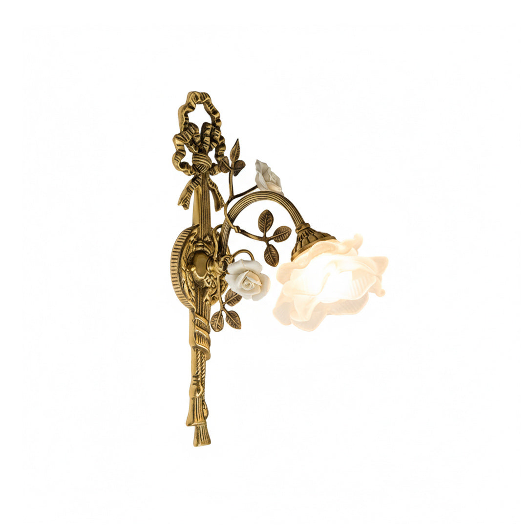 Valmora Wandleuchte Bronze Art Nouveau Wohnzimmer | Cielum