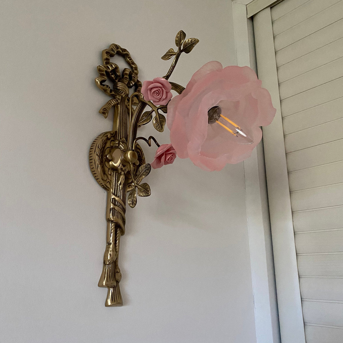 Valmora Wandleuchte Bronze Art Nouveau Wohnzimmer | Cielum