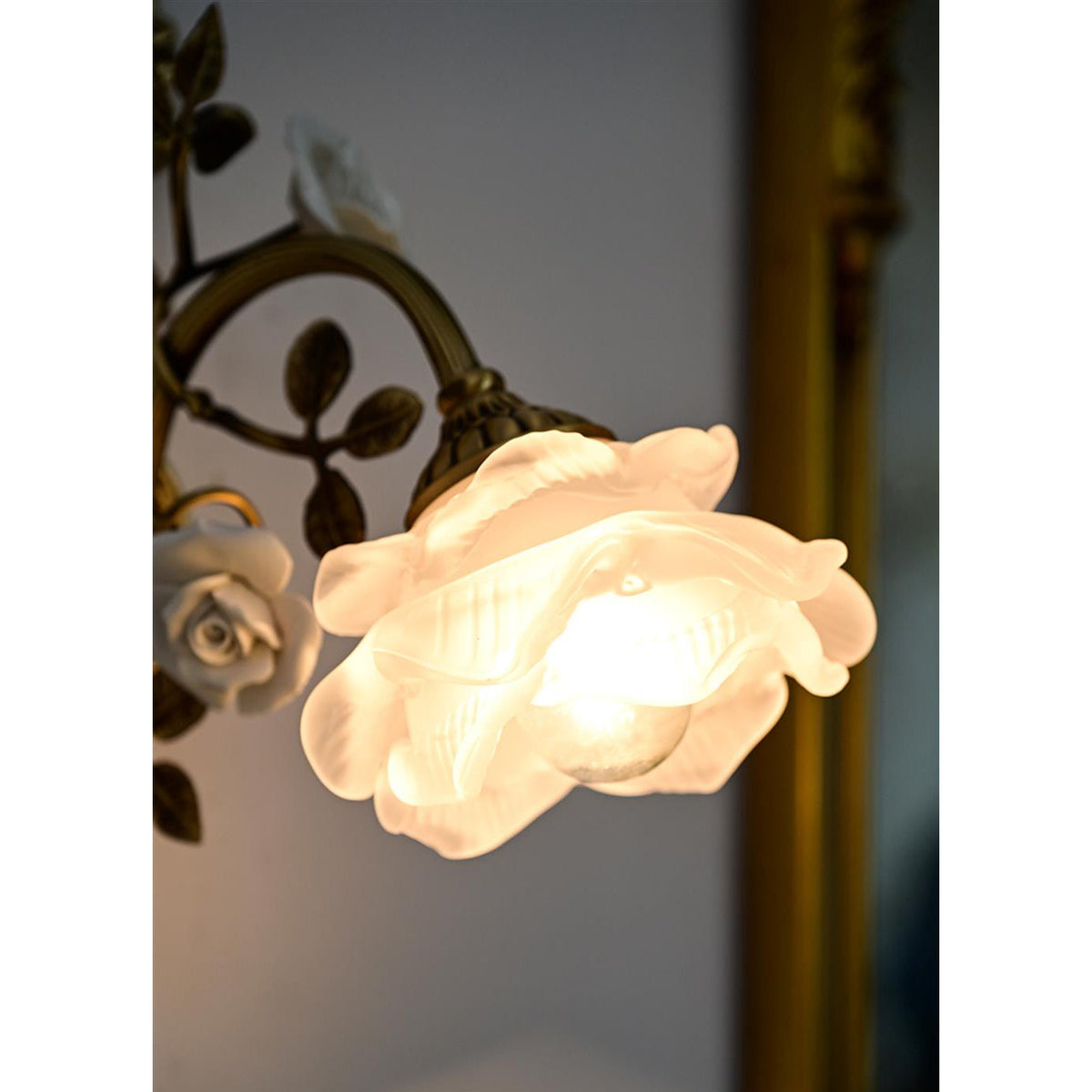 Valmora Wandleuchte Bronze Art Nouveau Wohnzimmer | Cielum