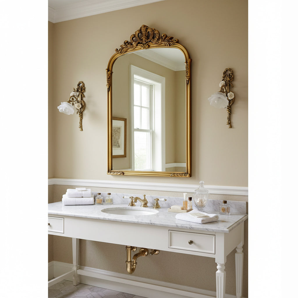 Valmora Wandleuchte Bronze Art Nouveau Wohnzimmer | Cielum