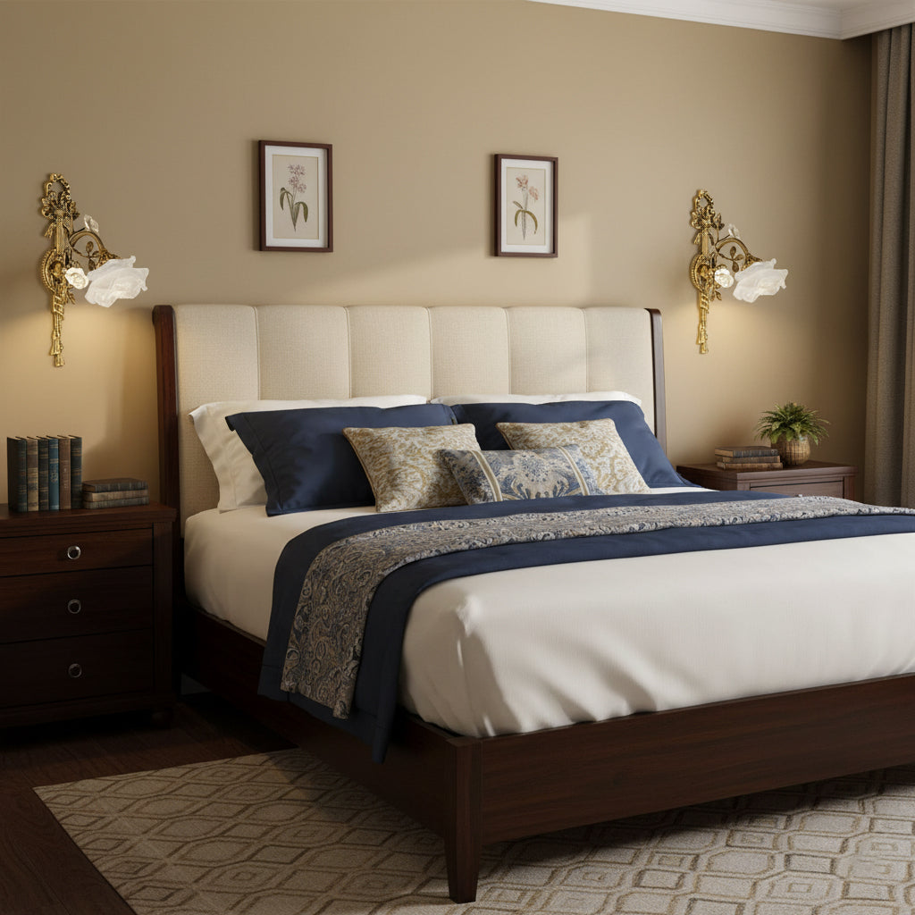 Valmora Wandleuchte Bronze Art Nouveau Wohnzimmer | Cielum