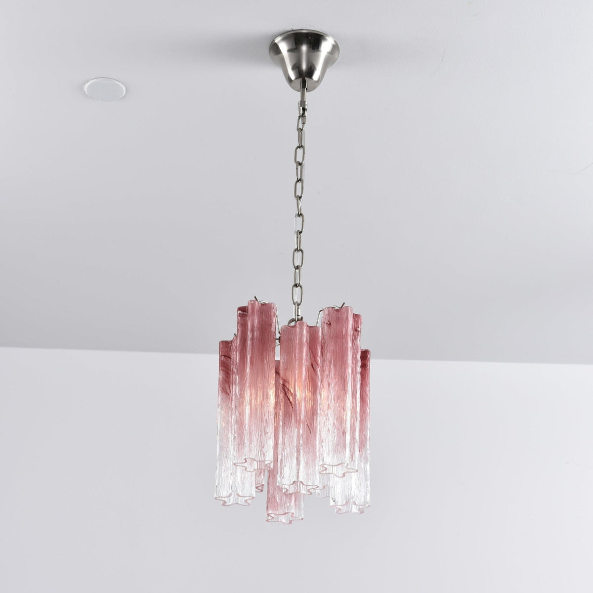 Lioroella Kronleuchter Pink Gradient Murano-Glas