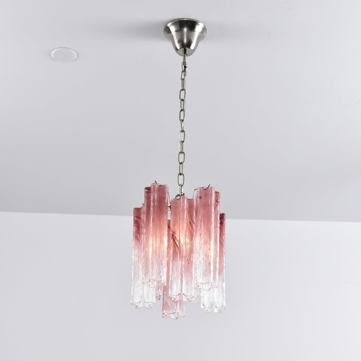Lioroella Kronleuchter Pink Gradient Murano-Glas