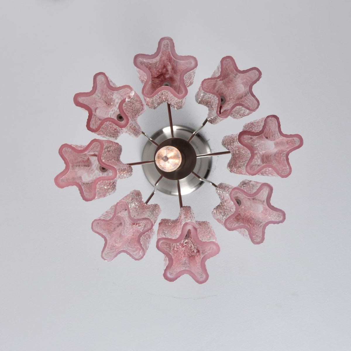Lioroella Kronleuchter Pink Gradient Murano-Glas