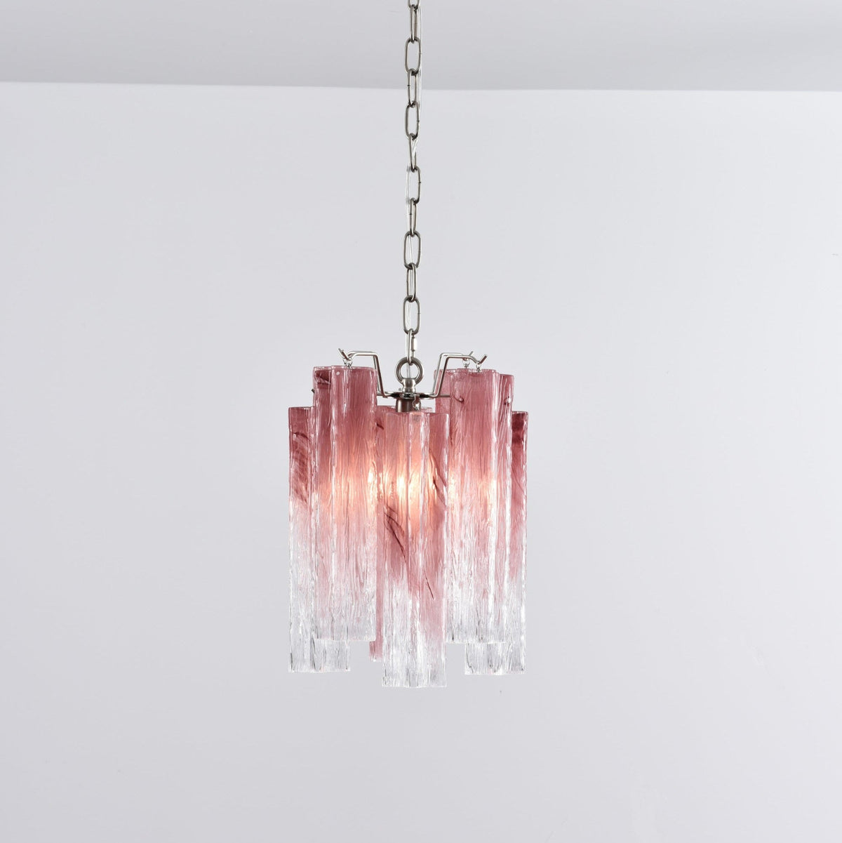 Lioroella Kronleuchter Pink Gradient Murano-Glas