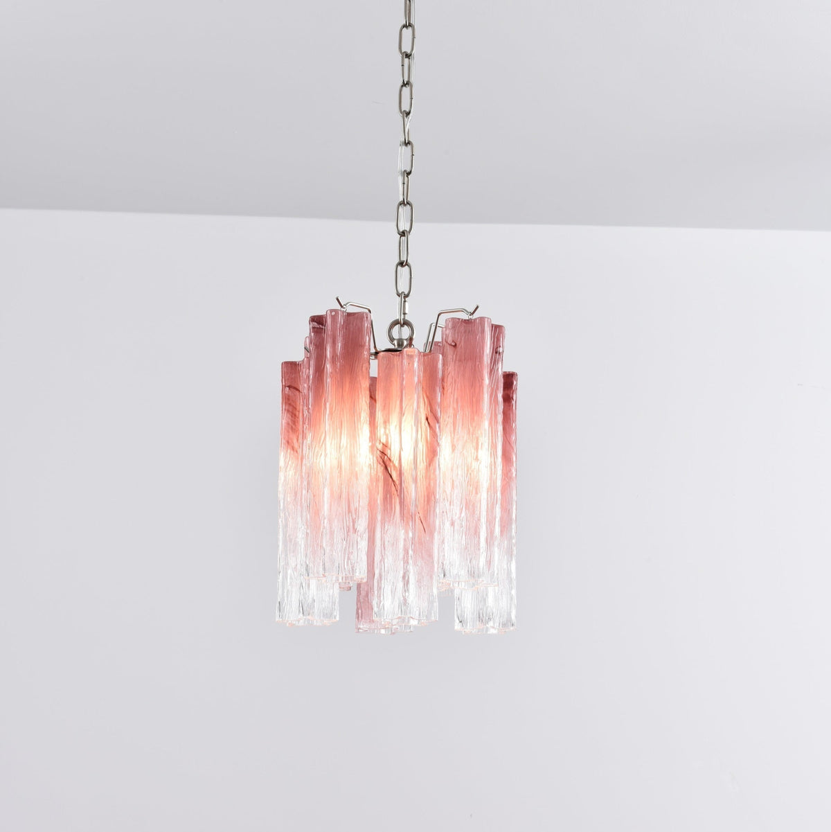 Lioroella Kronleuchter Pink Gradient Murano-Glas
