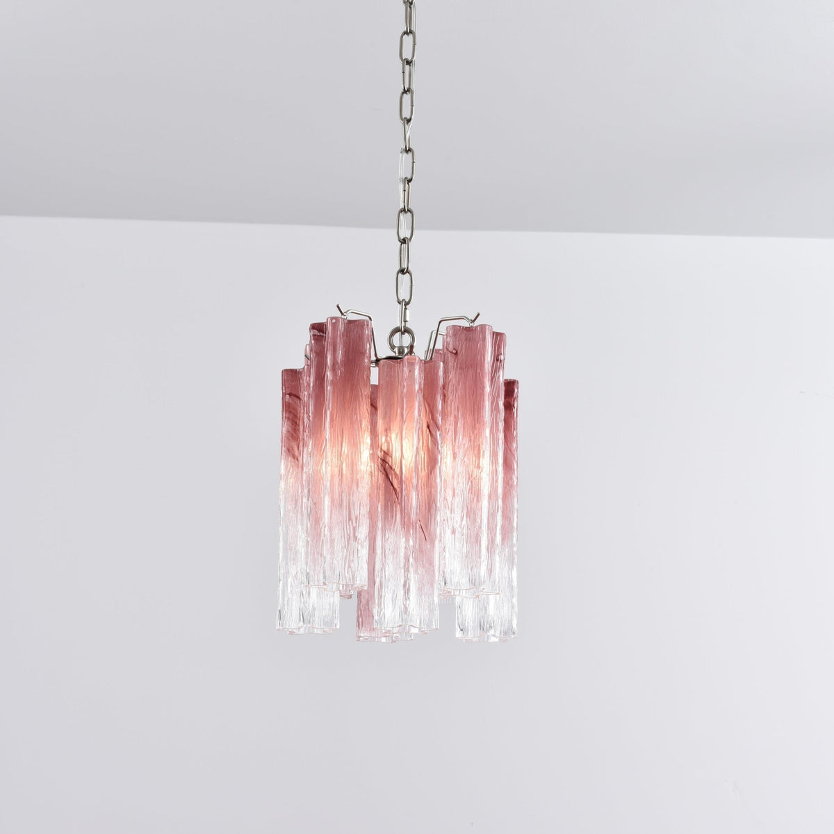 Lioroella Kronleuchter Pink Gradient Murano-Glas