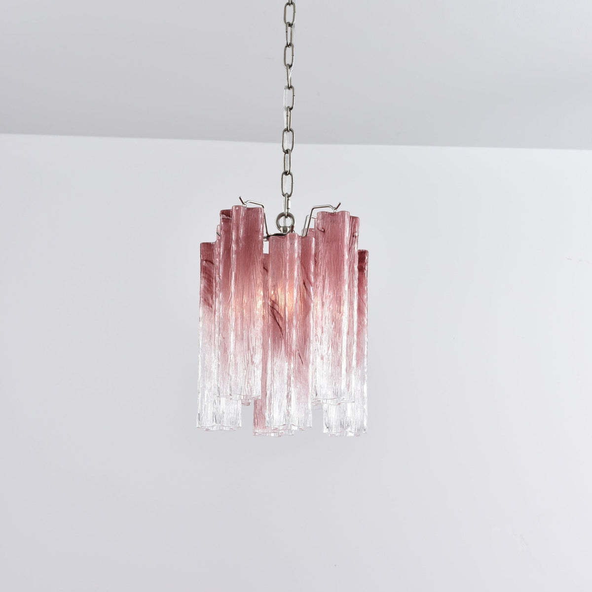 Lioroella Kronleuchter Pink Gradient Murano-Glas