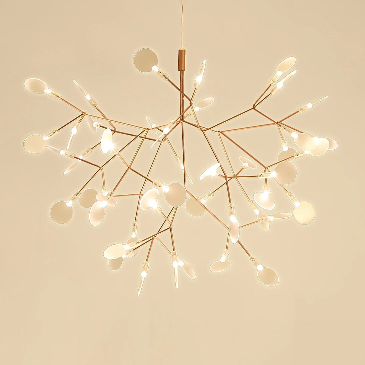 Lior Einzigartiger Sputnik-Kronleuchter im Art-Déco-Stil mit Glühwürmchen-Optik