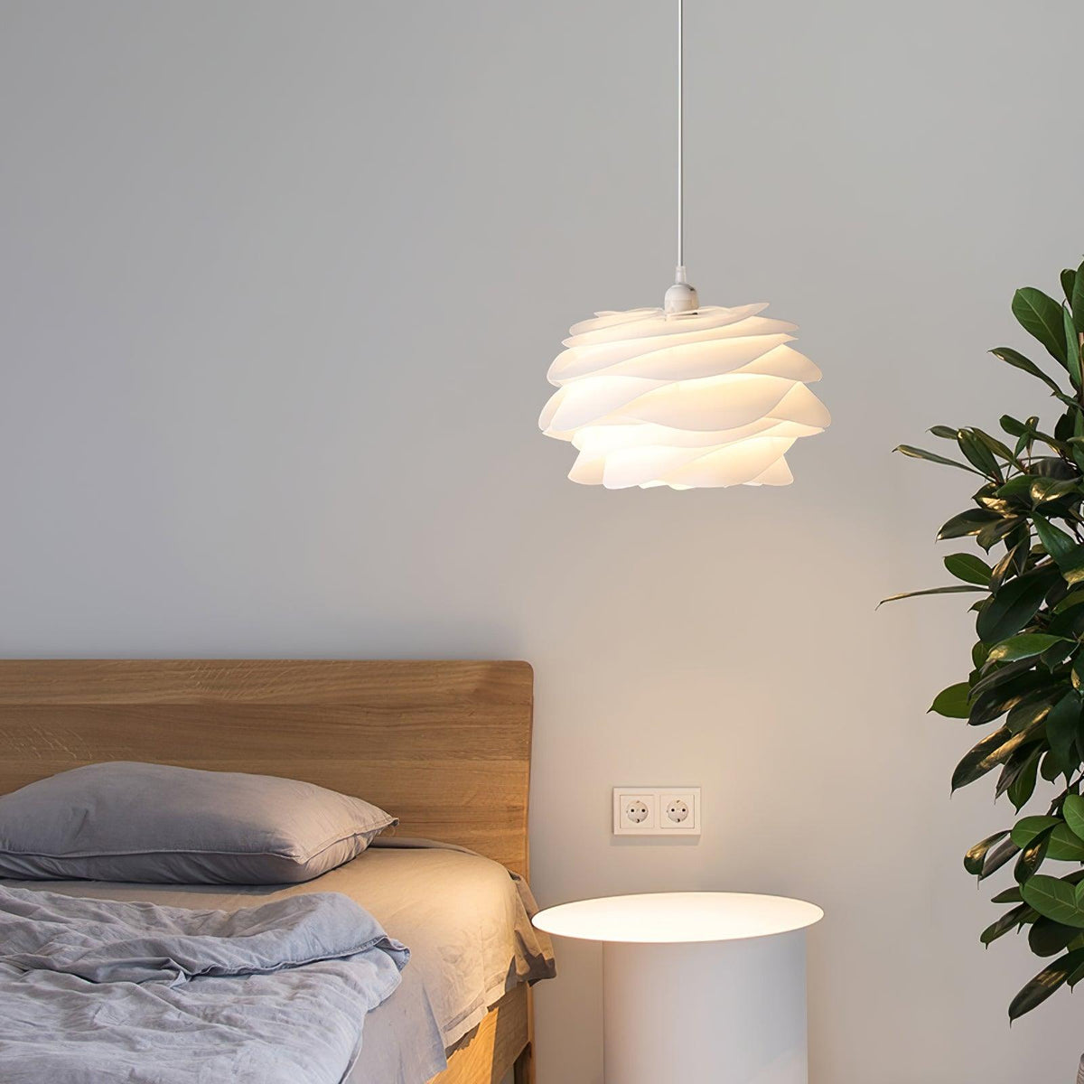 Kirove Pendelleuchte PVC Rosenblumenmuster mehrschichtig romantisch