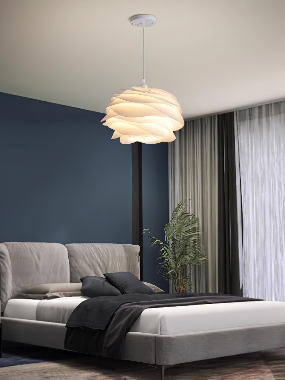 Kirove Pendelleuchte PVC Rosenblumenmuster mehrschichtig romantisch