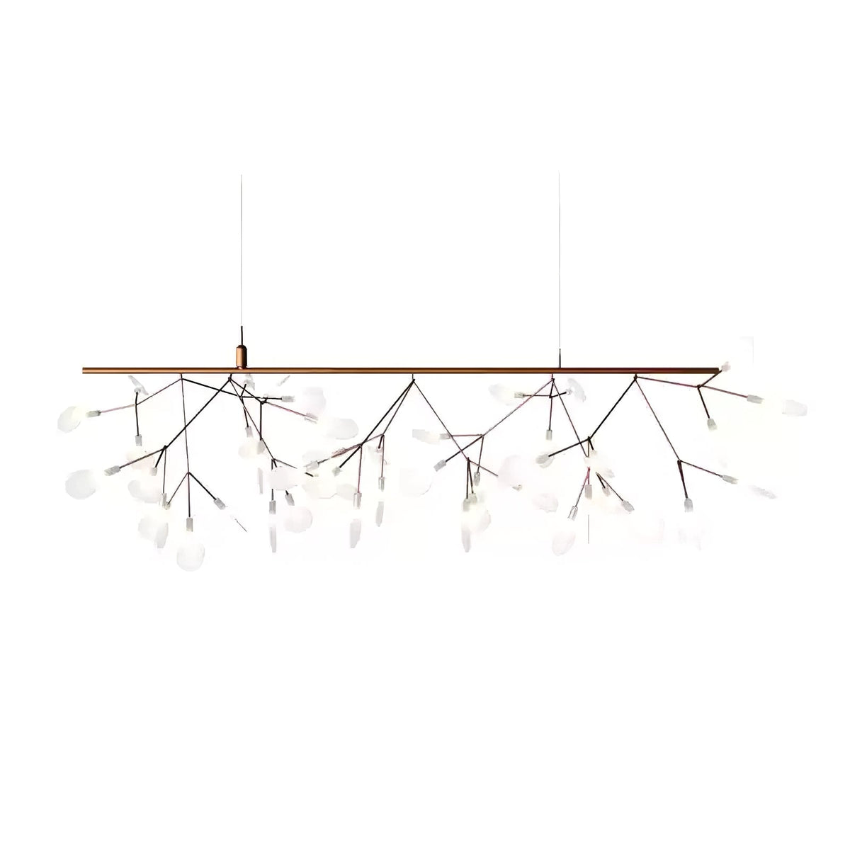 Auroreon Kronleuchter Roségold Firefly LED Ast