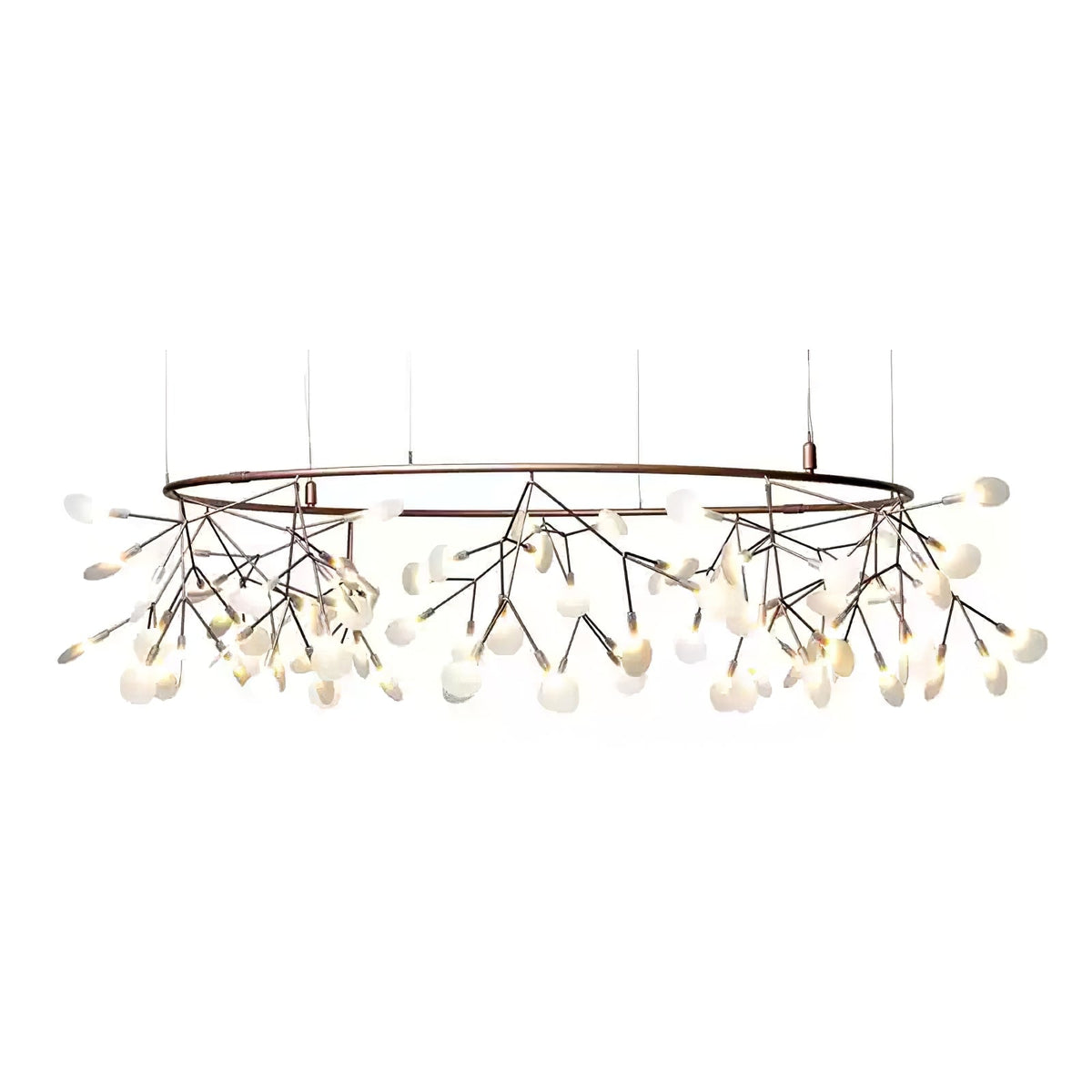 Auroreon Kronleuchter Roségold Firefly LED Ast