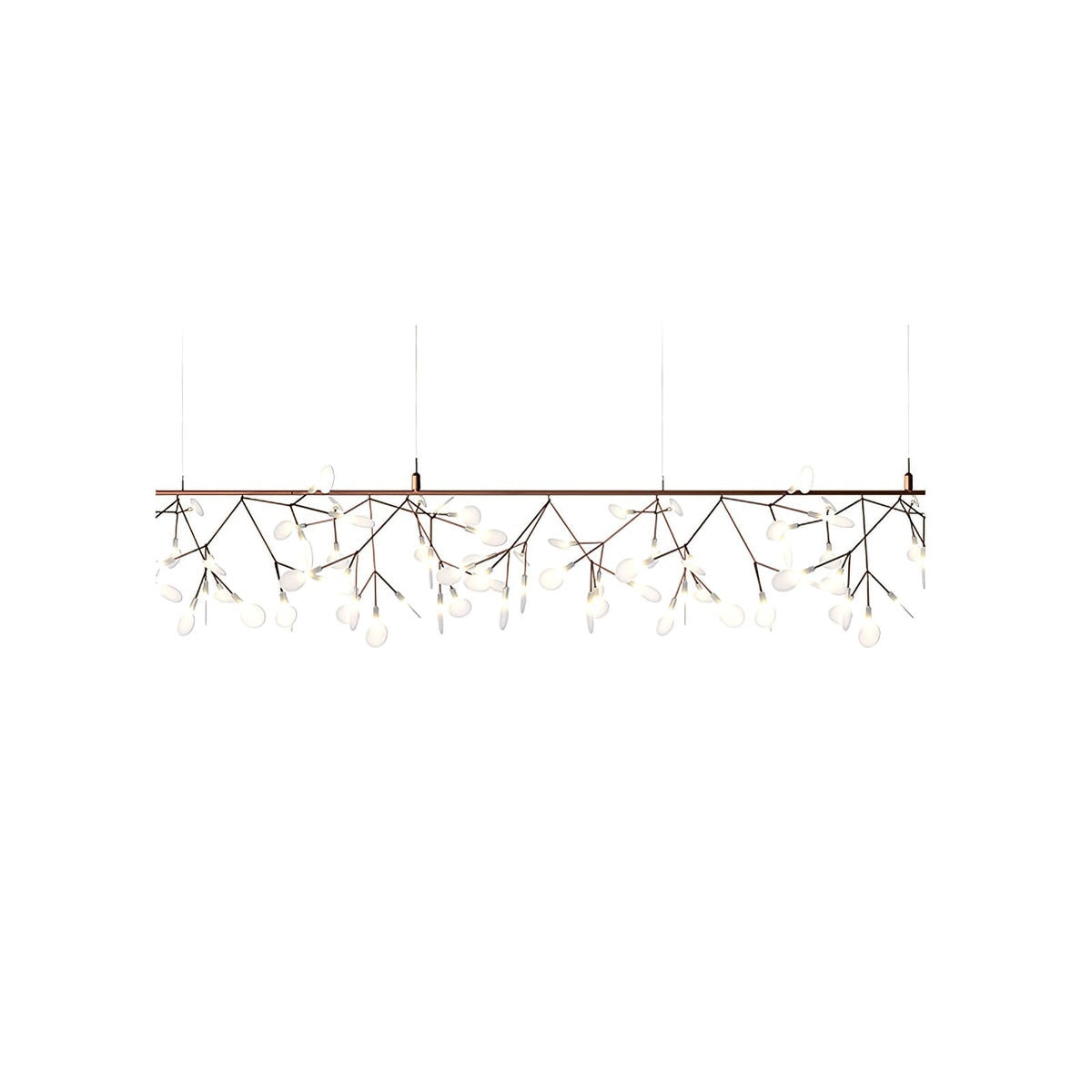 Auroreon Kronleuchter Roségold Firefly LED Ast