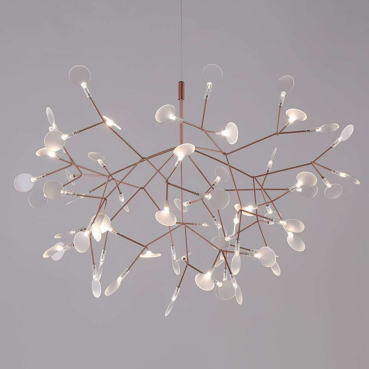 Auroreon Kronleuchter Roségold Firefly LED Ast
