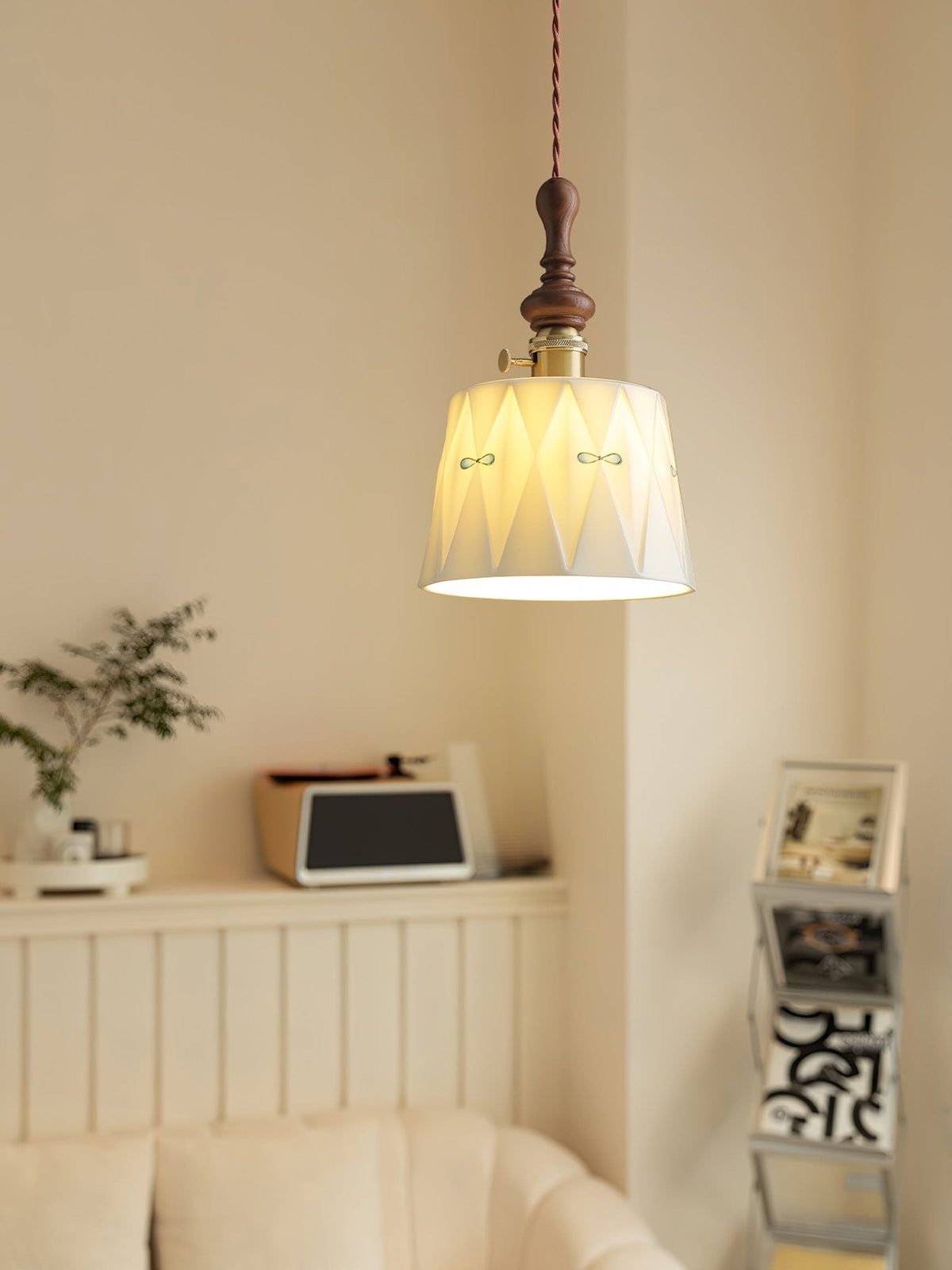 Ceraeyre Vintage Keramik-Pendelleuchte