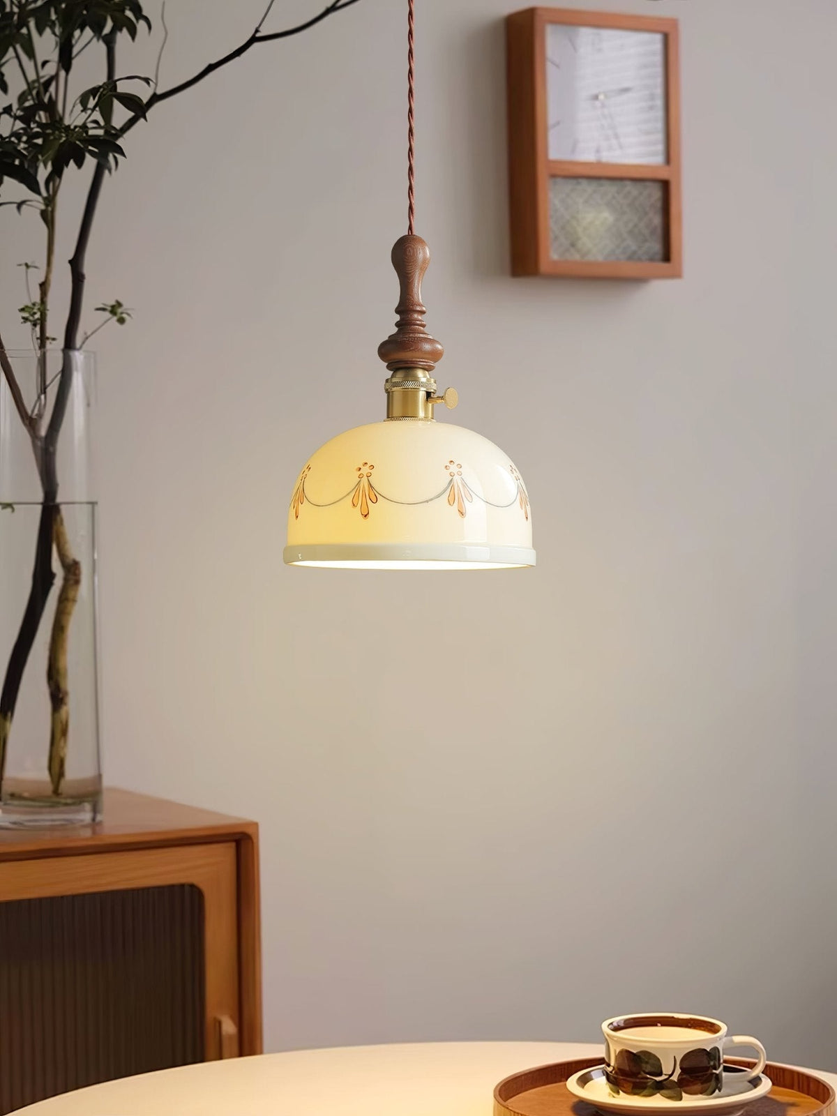 Ceraeyre Vintage Keramik-Pendelleuchte