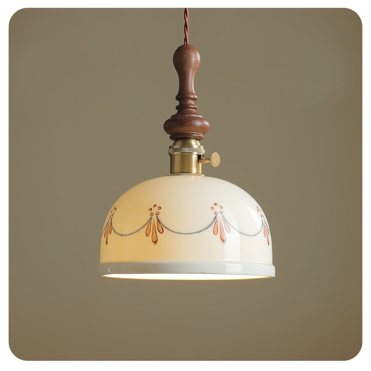 Ceraeyre Vintage Keramik-Pendelleuchte