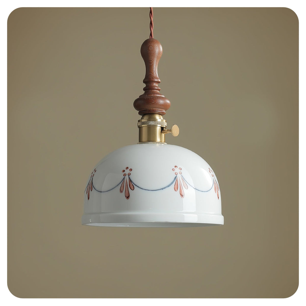 Ceraeyre Vintage Keramik-Pendelleuchte