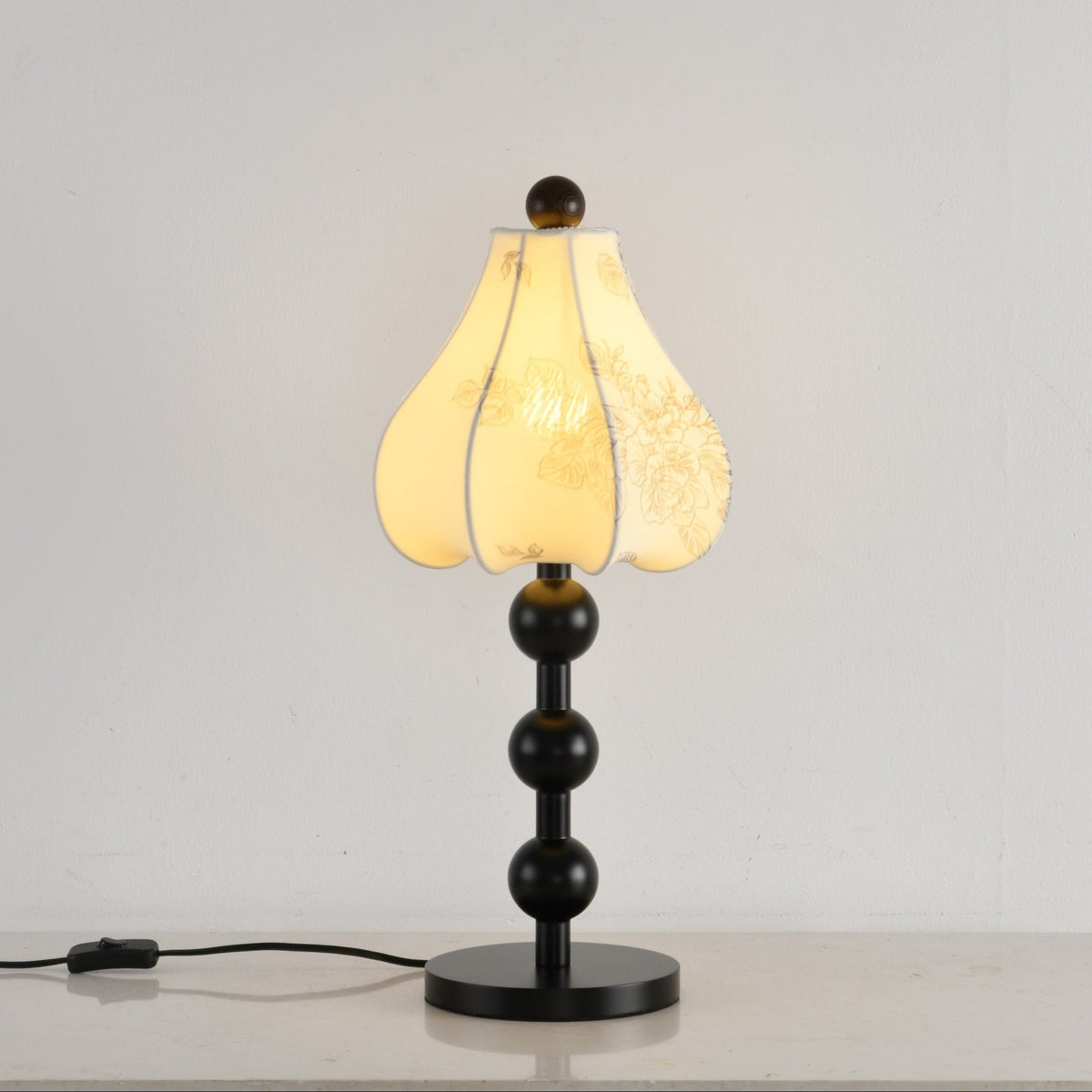 Mirerelle Vintage-Stoff-Tischleuchte