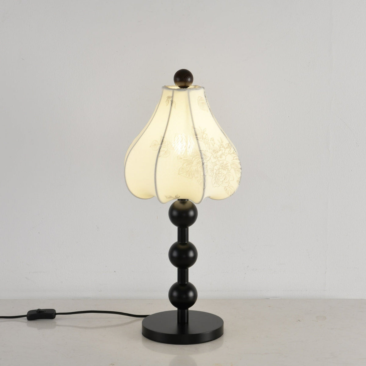 Mirerelle Vintage-Stoff-Tischleuchte