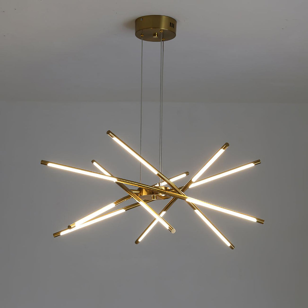 Lumueon Kronleuchter drehbar LED modern